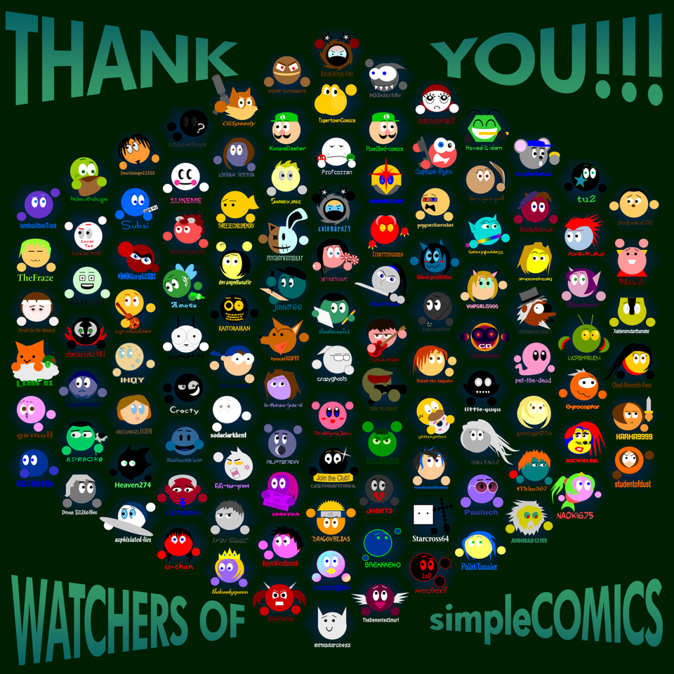 SimpleCOMICS thanks his watchers