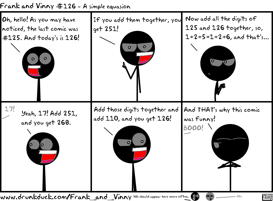 Frank and Vinny #126 - A simple equasion