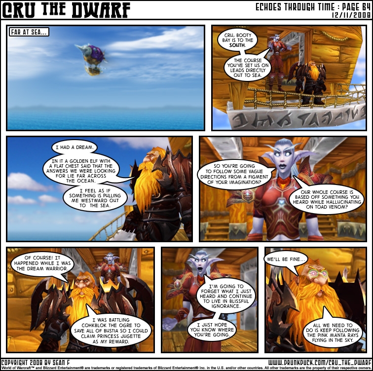 Echoes Through Time - Pg 64 "Flying pink manta rays"