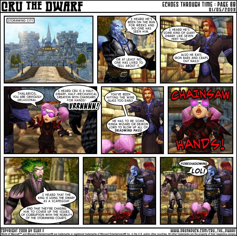 Echoes Through Time - Pg 68 "Chainsaw hands"