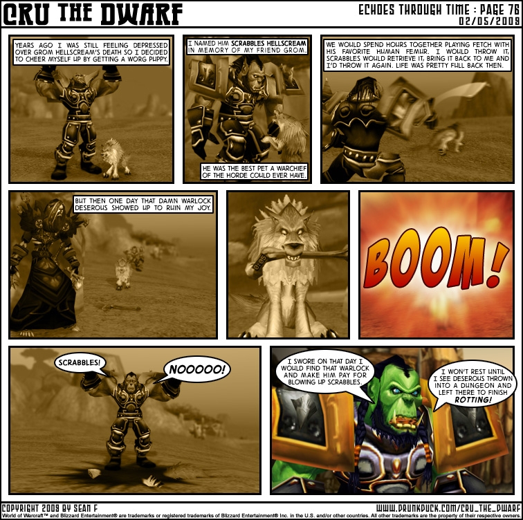 Echoes Through Time - Pg 76 "The death of Scrabbles"