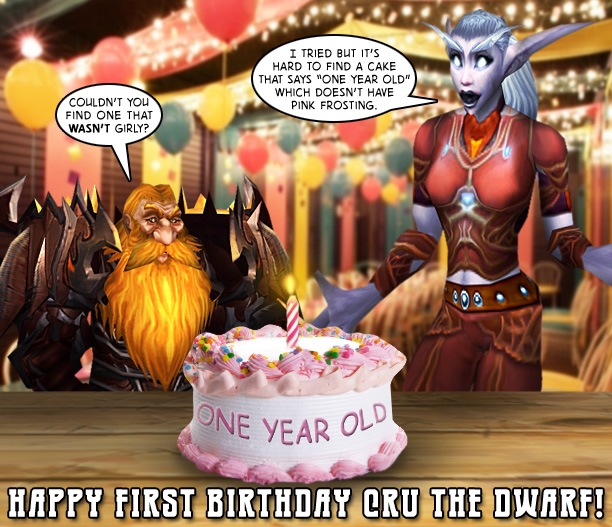 Happy First Birthday to Cru the Dwarf