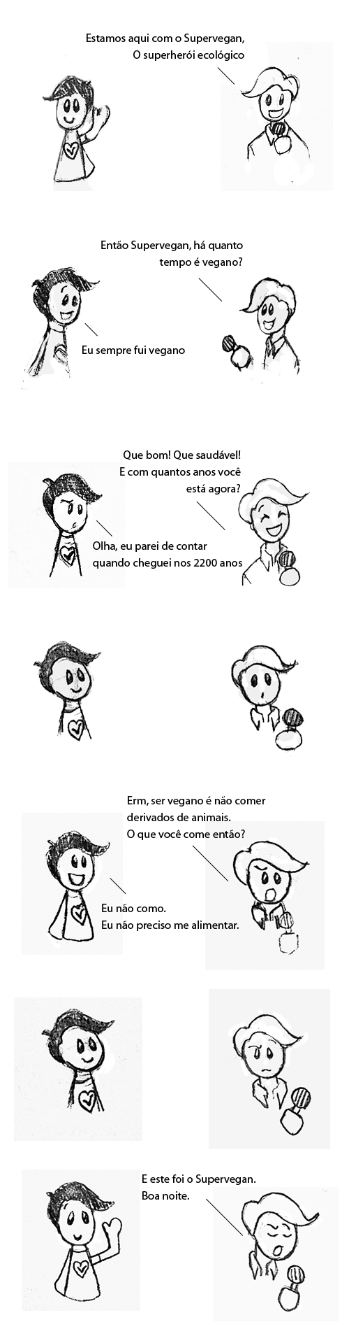 Quando o Supervegan aparece na TV e se sai bem