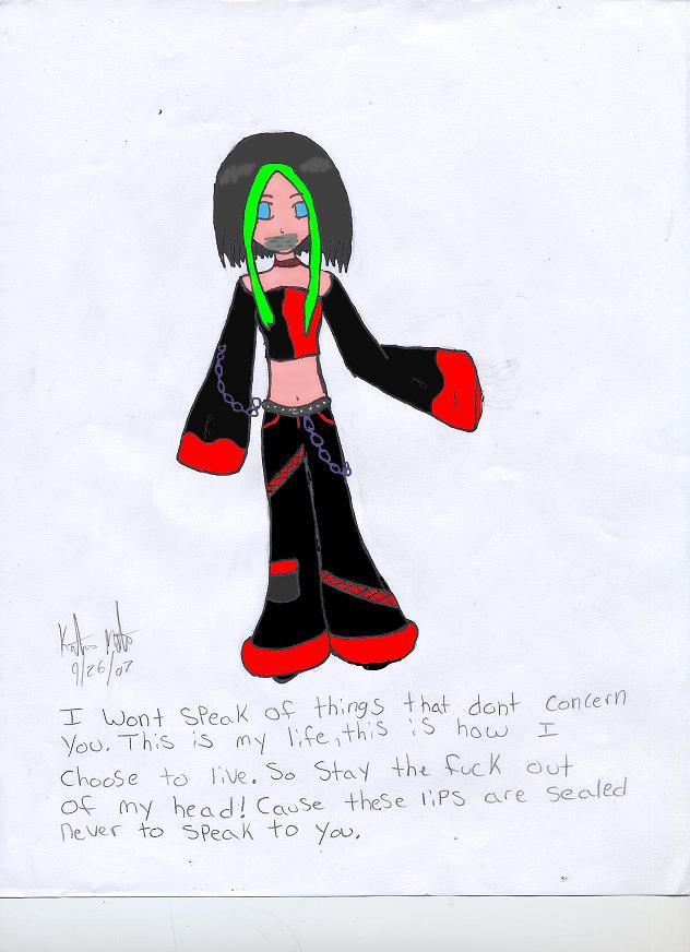 I wont speak to you (Gothy)