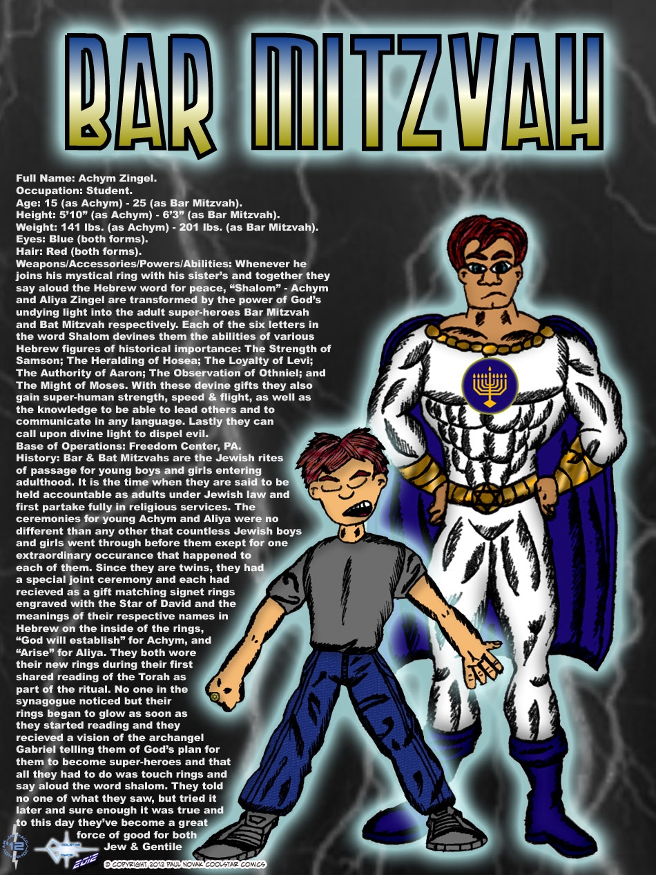 Bar Mitzvah - Jewish Super-Hero of the Coolstar Comics Universe