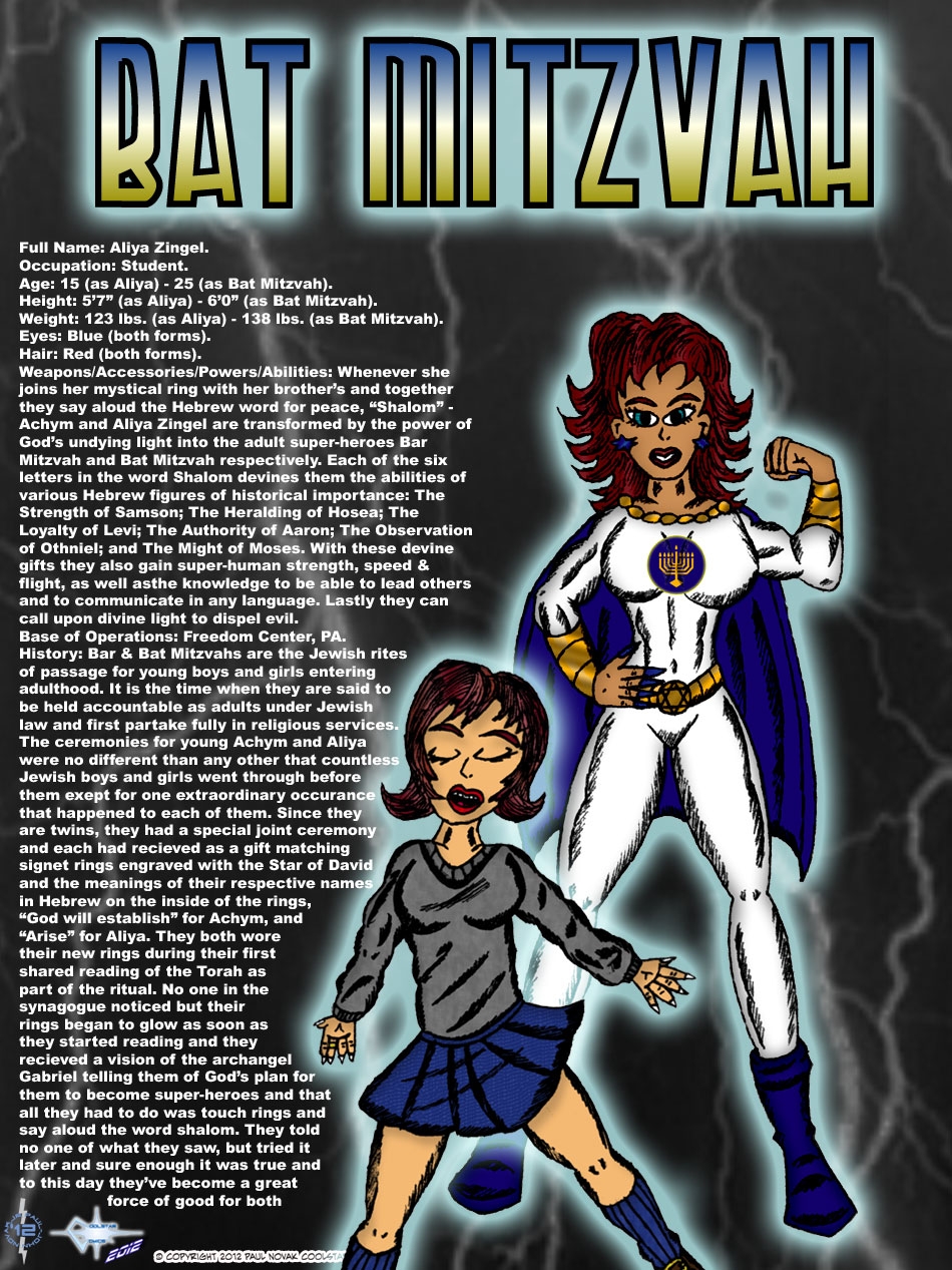 Bat Mitzvah - Jewish Super-Heroine of the Coolstar Comics Universe
