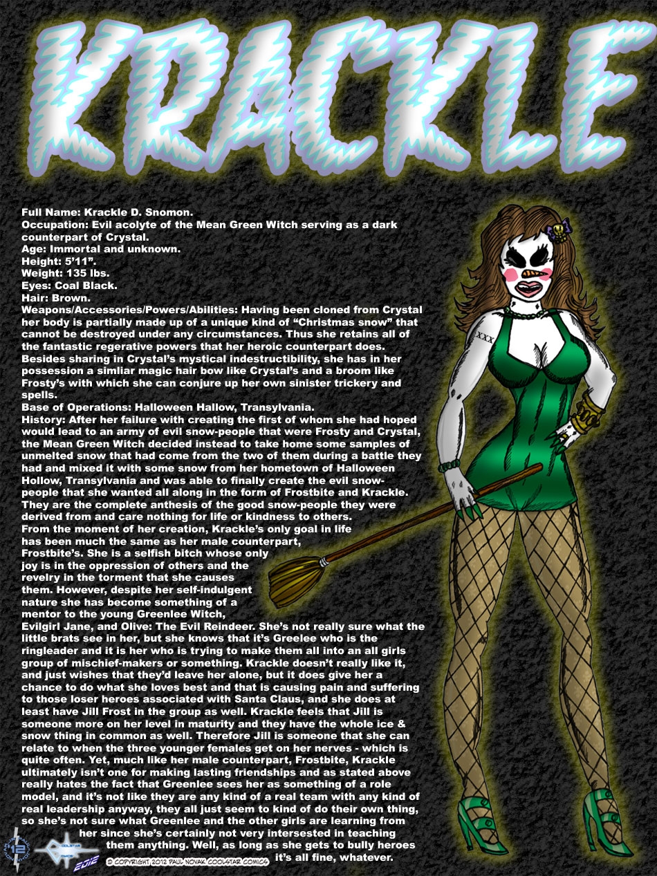 Krackle The Snow-Woman: A Lean, Mean Snow-Woman Machine!