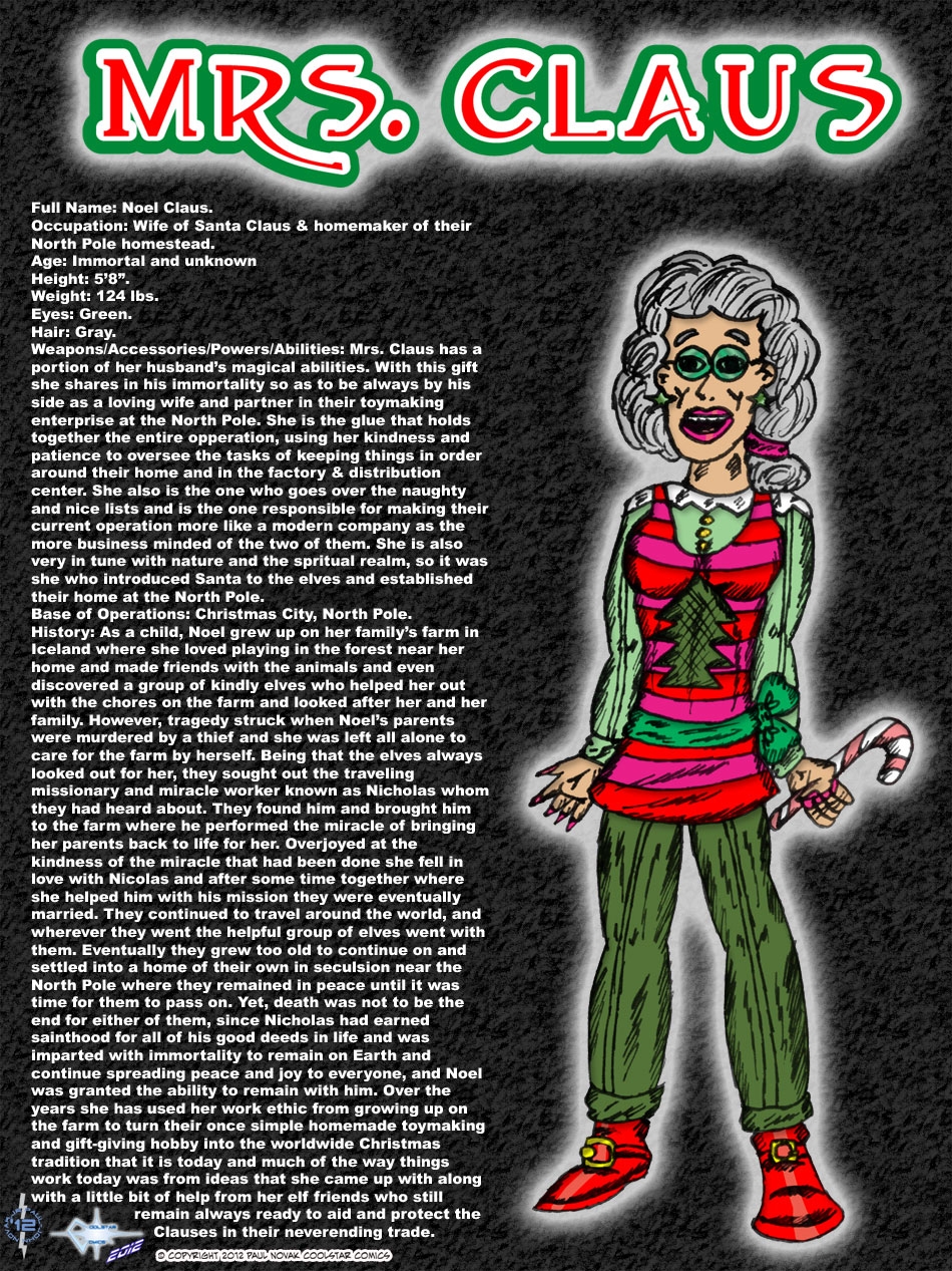 Mrs. Claus - Loving Wife of Santa