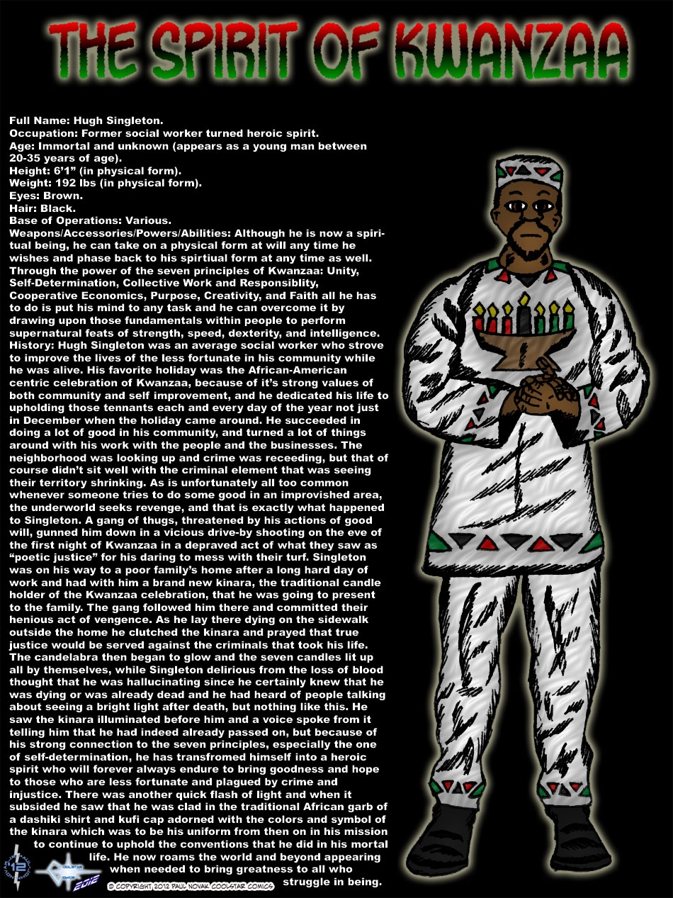 Spirit of Kwanzaa: Heroic Ghostly Avenger