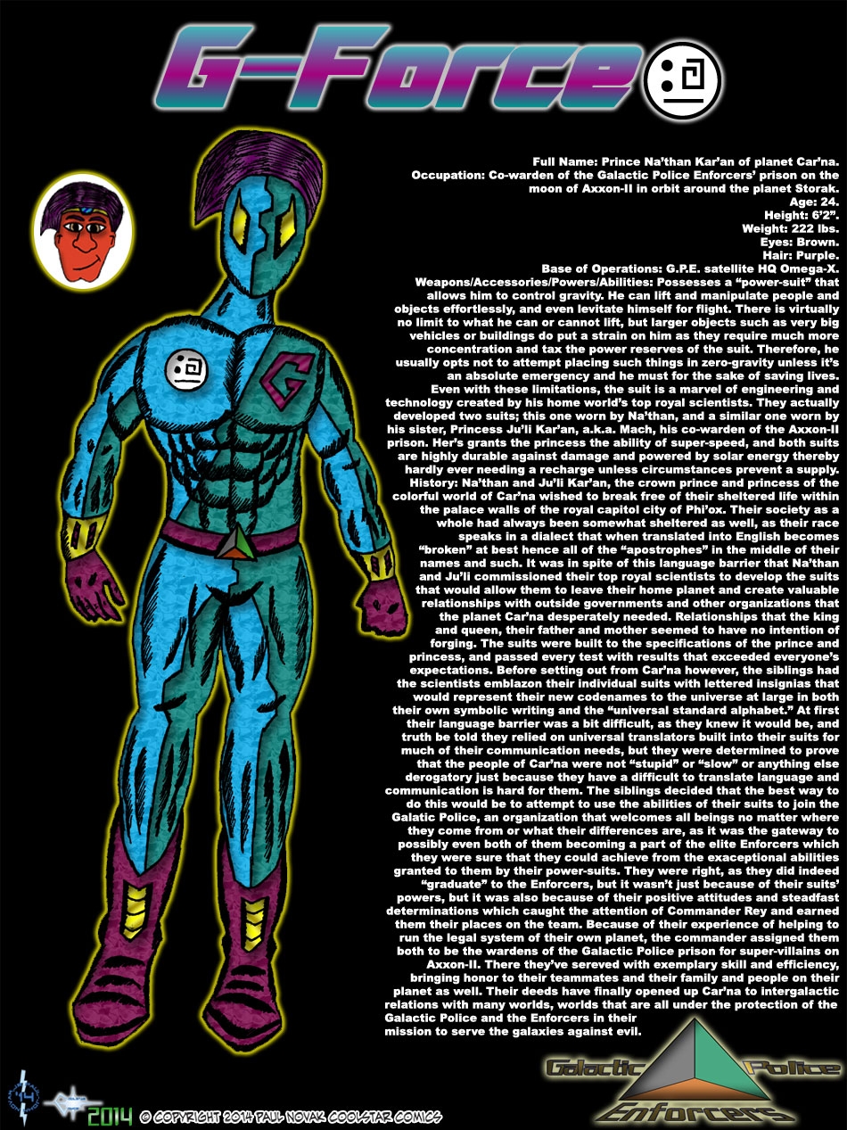 G-Force - Gravity Powered Warden of the Enforcer's Super-Villain Prison