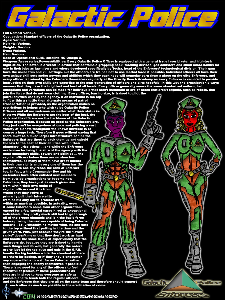 Galactic Police Officers - Serving the Galaxies