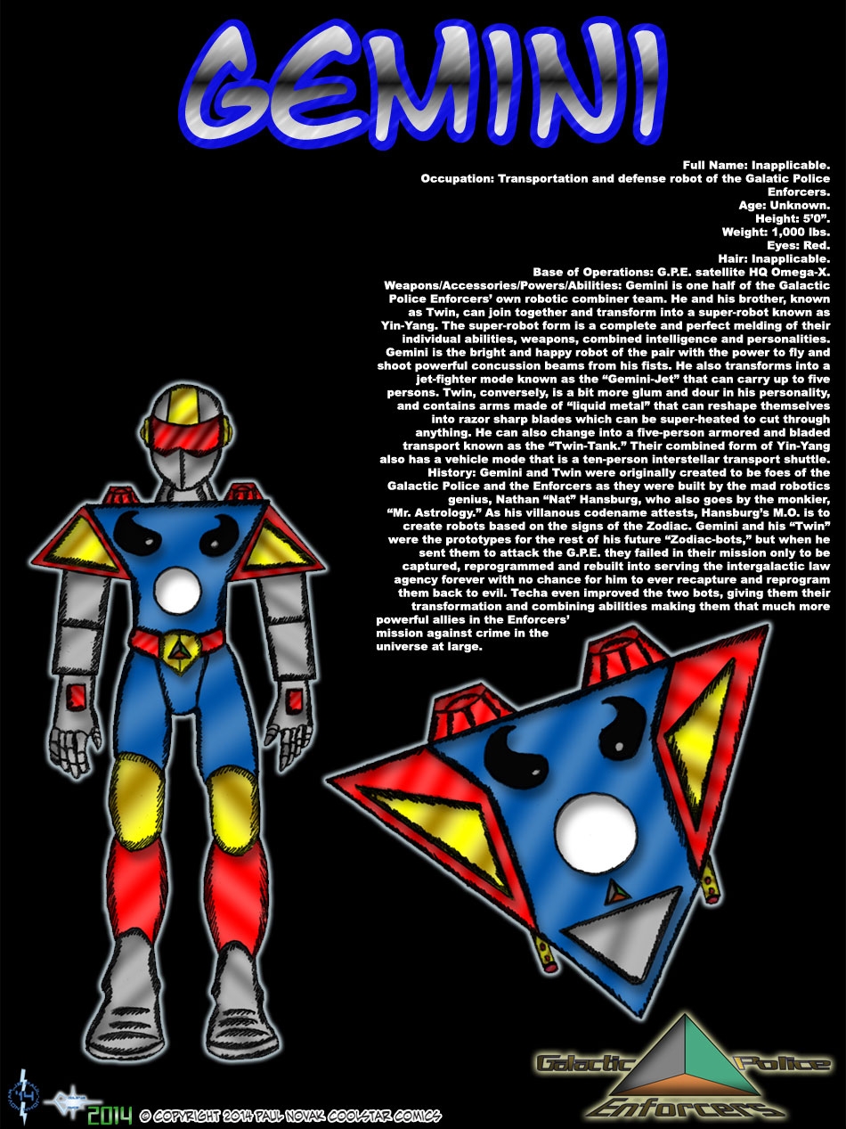 Gemini - One Half of the Super-Robot Yin-Yang