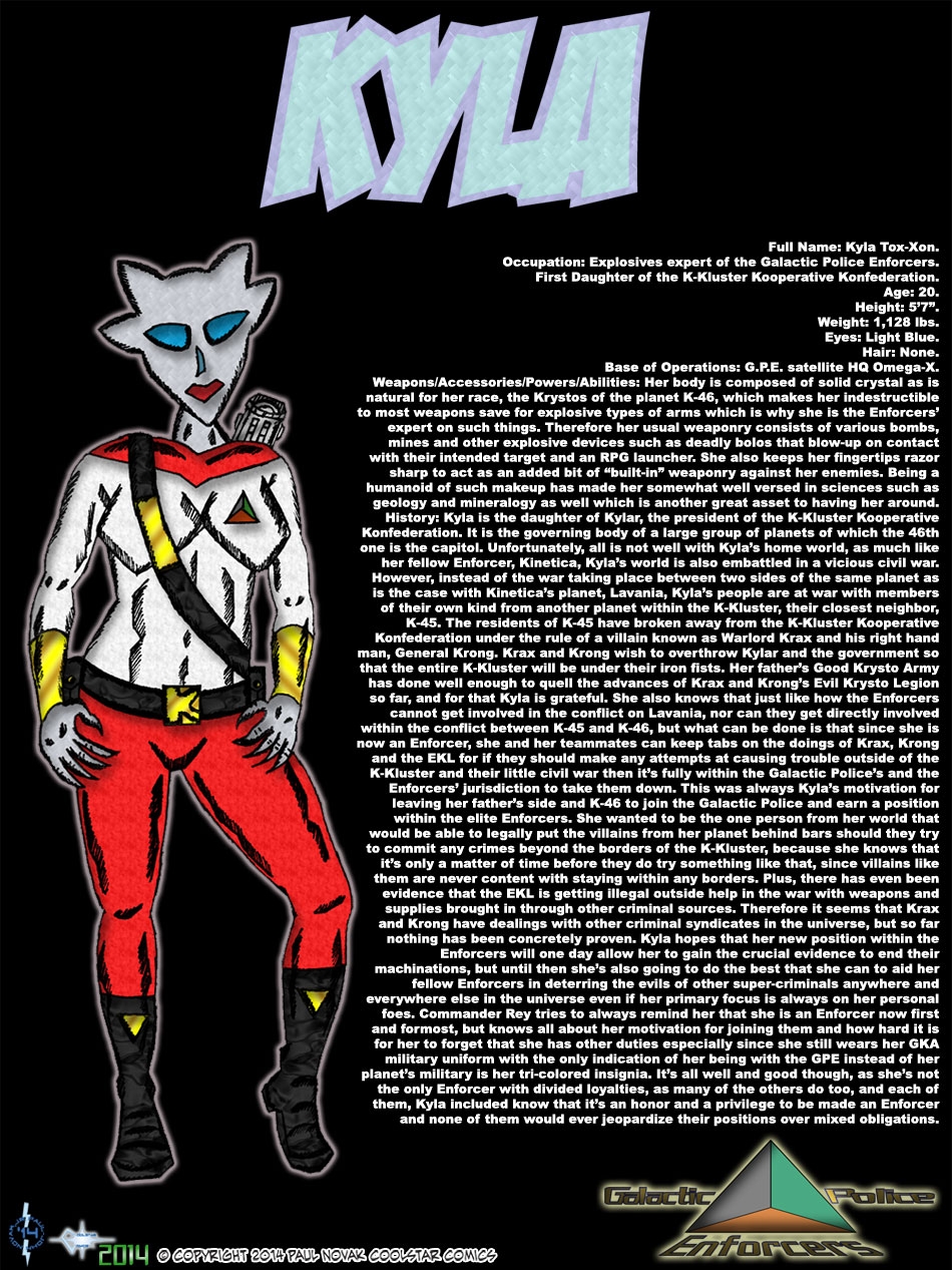 Kyla - The Crystaline Girl Who Fights for Justice of Her People and Beyond