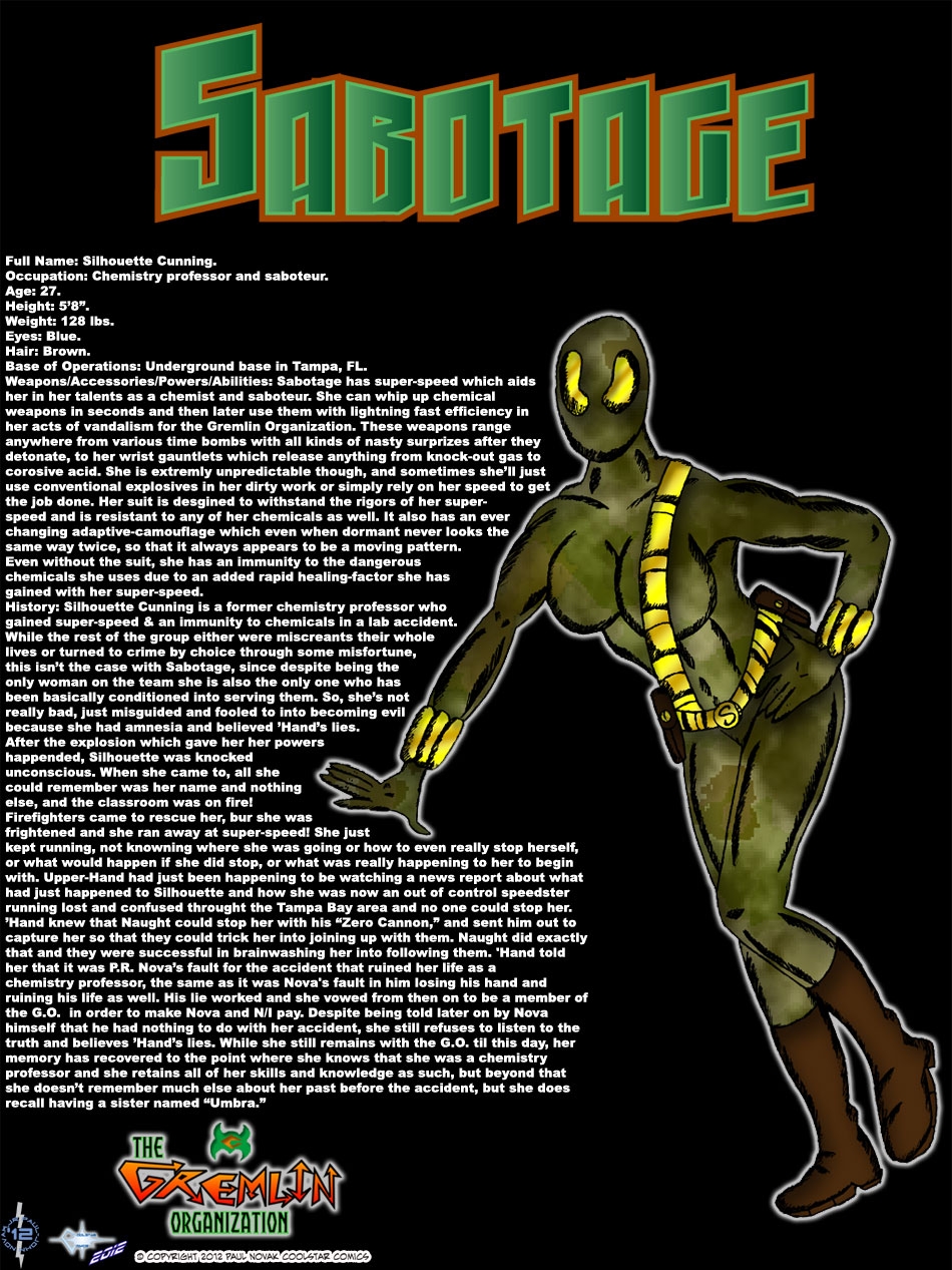 Sabotage: Super-Speedy Saboteur of the Gremlin Organization