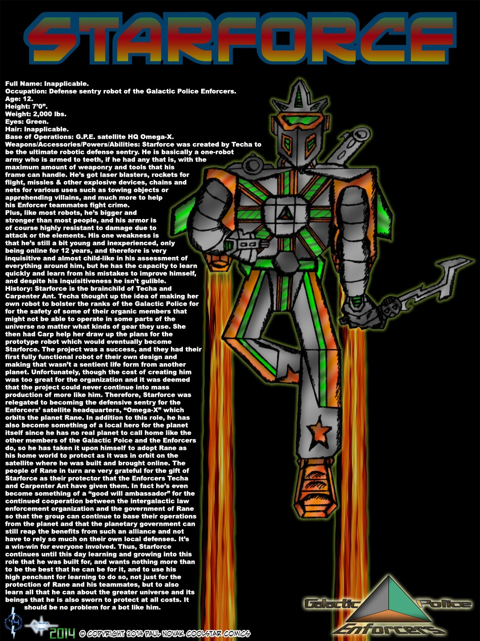 Starforce - The Ultimate Crime-Fighting Robot!