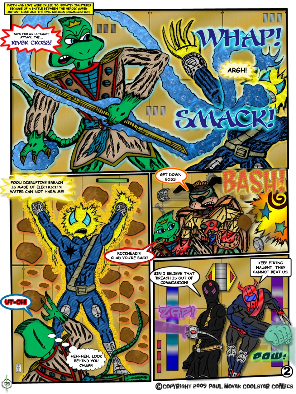 Unlimited Evil Issue #1 Page 2 (Part 1): The brawl to begin it all.