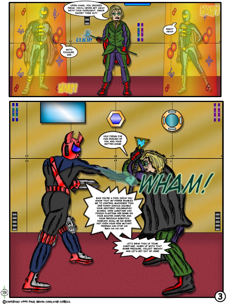 Unlimited Evil Issue #1 Page 3 (Part 1): Getting the Upper-Hand.