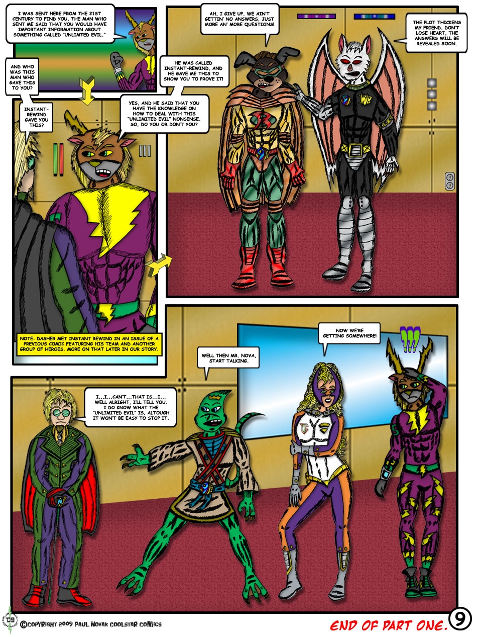 Unlimited Evil Issue #1 Page 9 (Part 1): The beginning of the end.