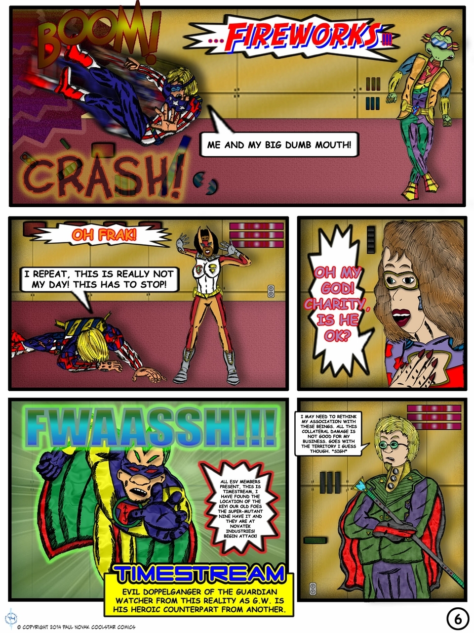 Unlimted Evil Issue #2 Page 6: Not a Good Day for Blond Dudes.