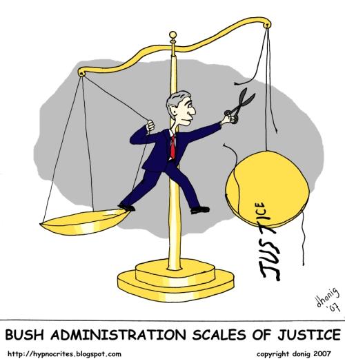 Bush Scales of Justice