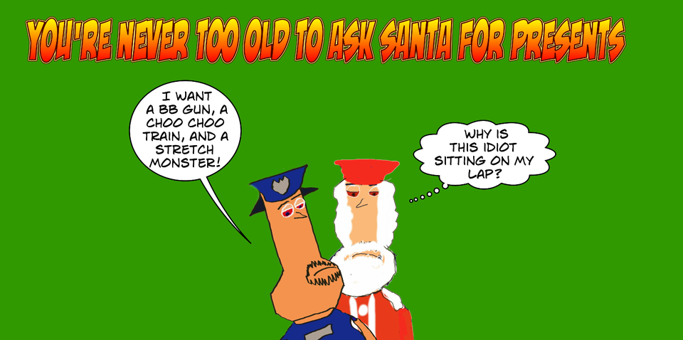 Blaze and His Santa Self