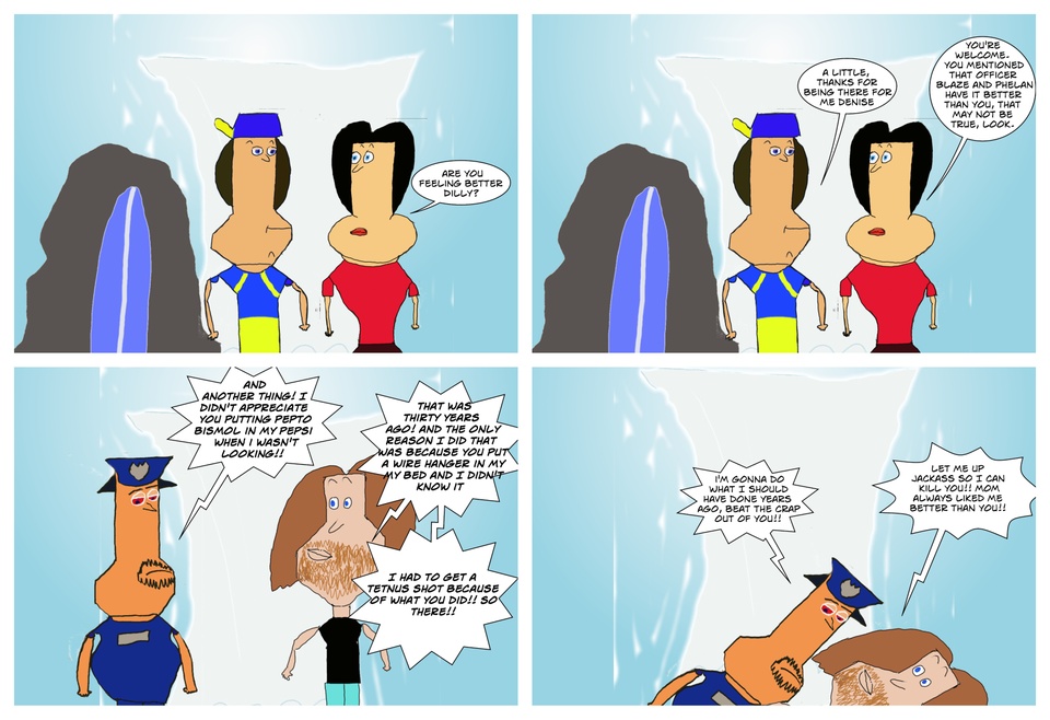 Dilly Feels Better, Blaze & Phelan Sibling Rivalry