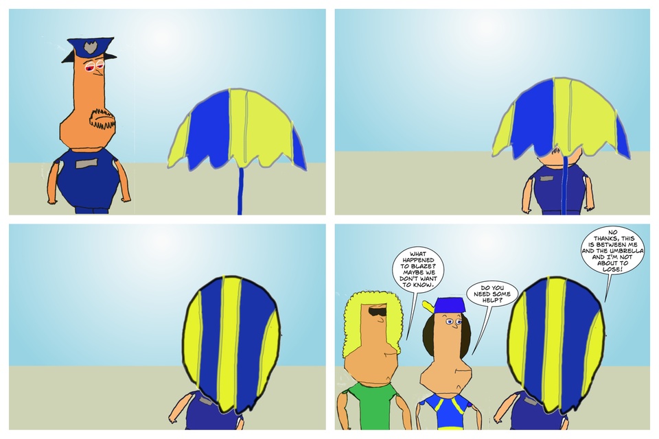 Blaze Visits The Beach