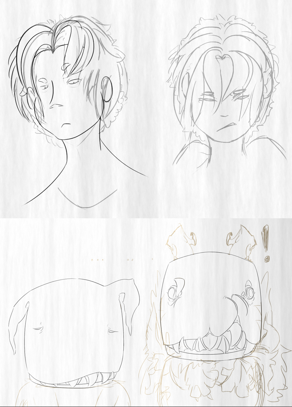 Pages 69 and 70 sketches