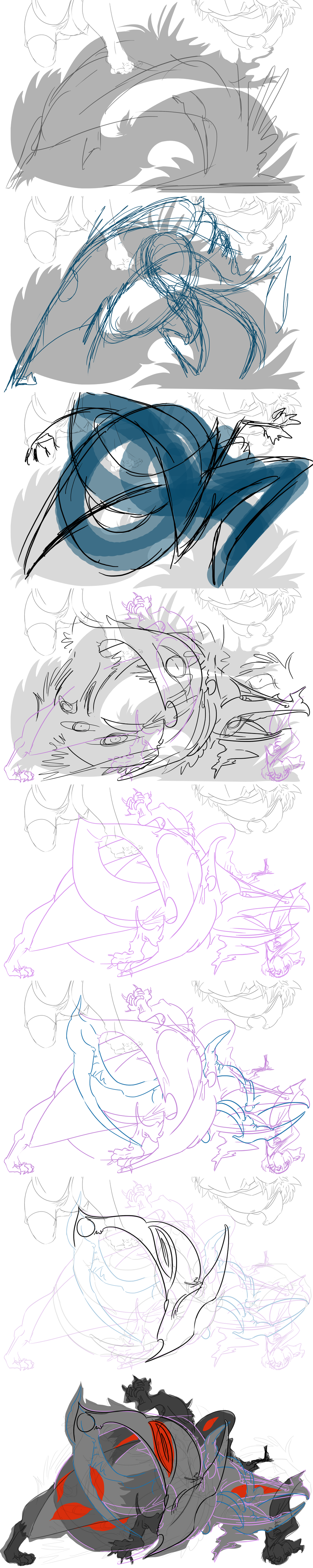 Final panel of Page 73 WIP