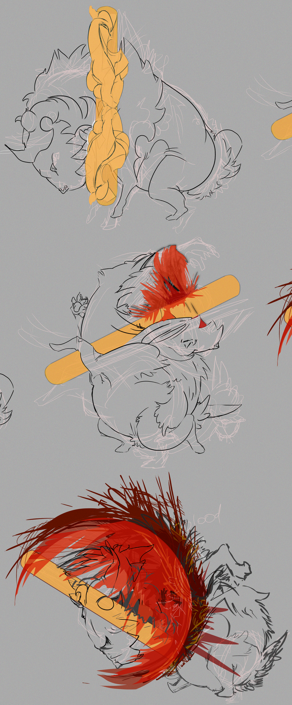 “maim the neck to save the head” sketch