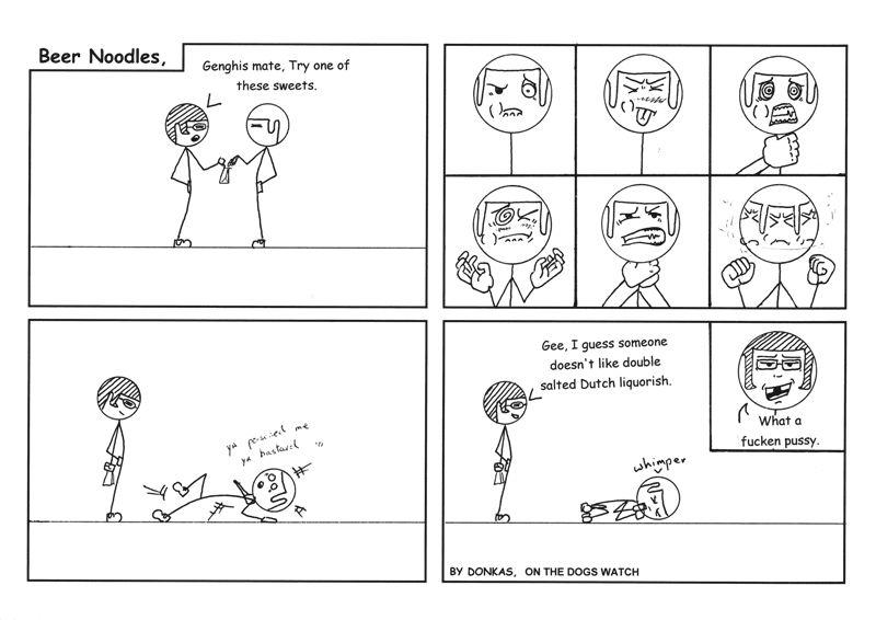 Genghis is a big girls blouse