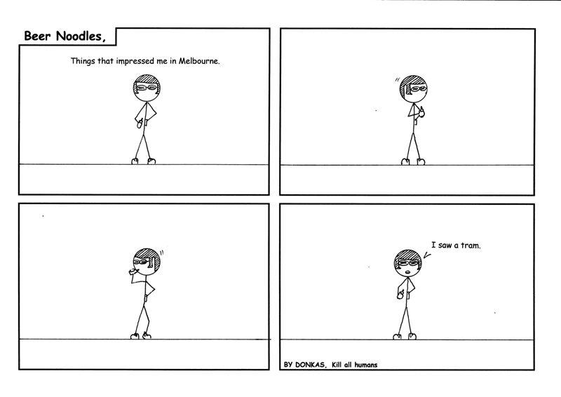 In Melbourne for the world cup back dated strip 3