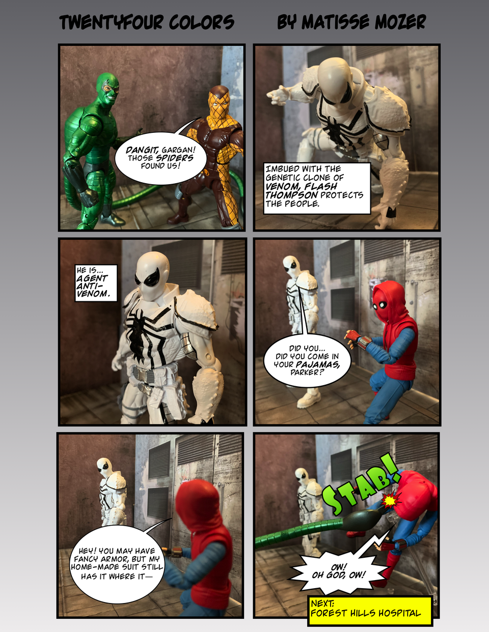 Spider-suit, meet Spider-stab 