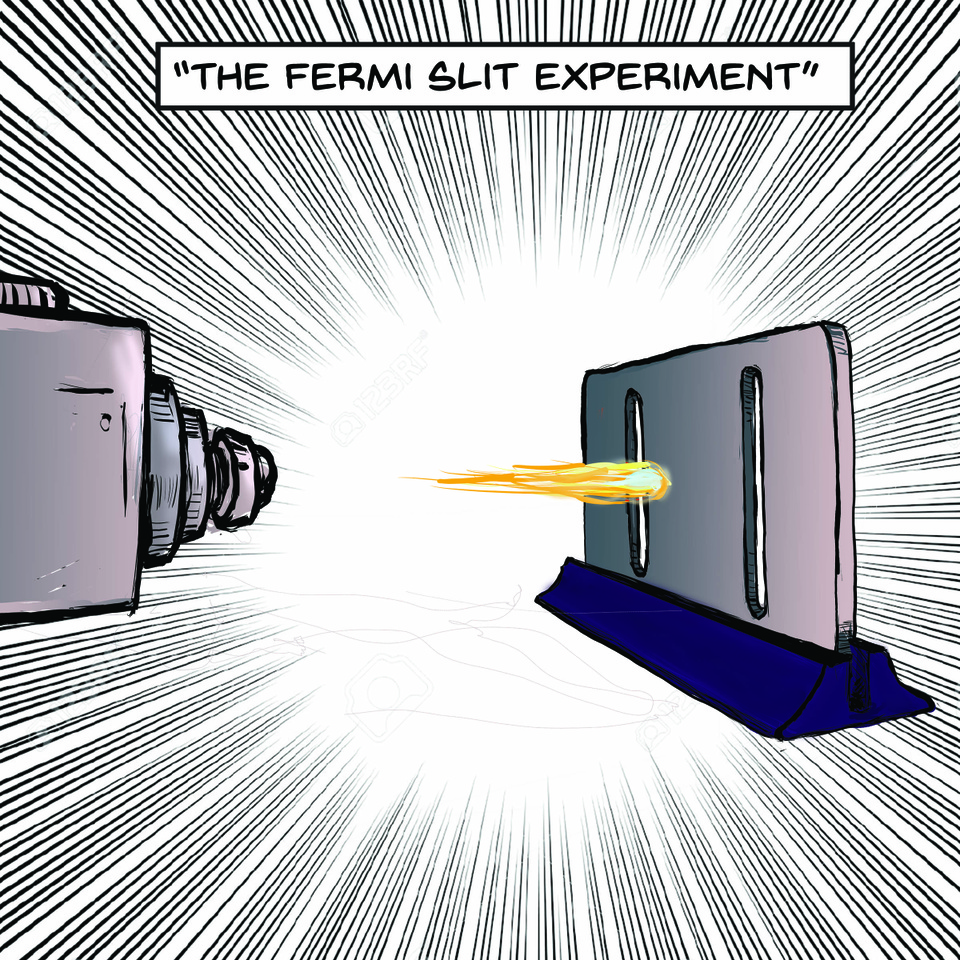 The Fermi slit experiment