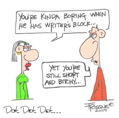 Dot Dot Dot... Writer's Block