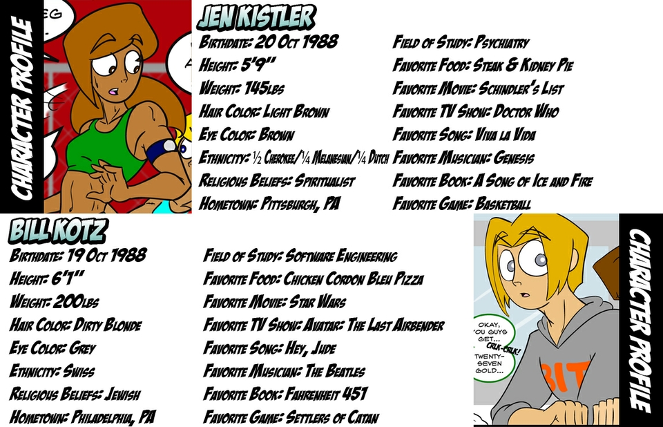 Character Profiles: Jen & Bill