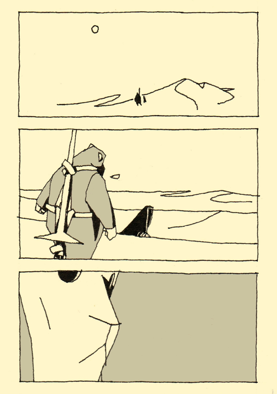 Serpent and Lion in the Desert - 1