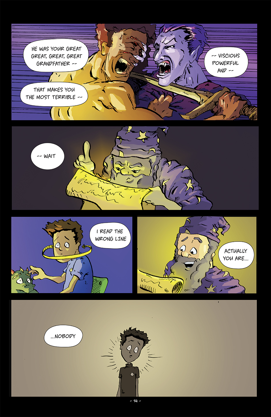 Page 14, Wrong Line...