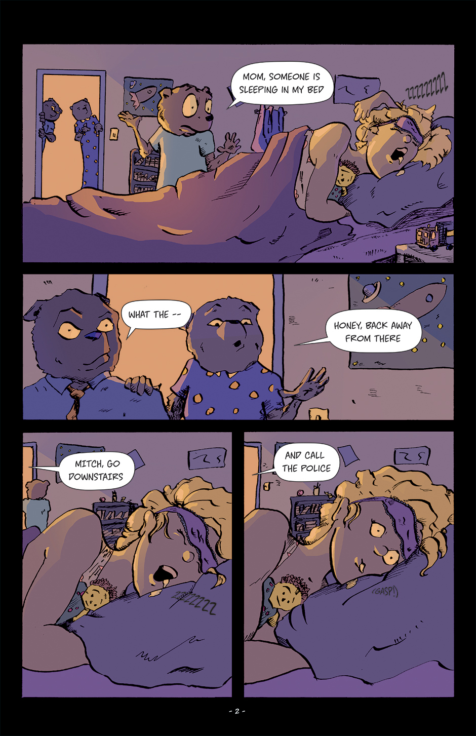 Issue 3, Page two (waking goldie)