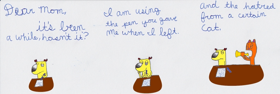 Nothing says good news like a letter from your son