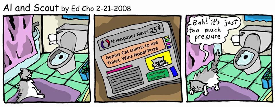 036 Genius Cat Wins Nobel Prize