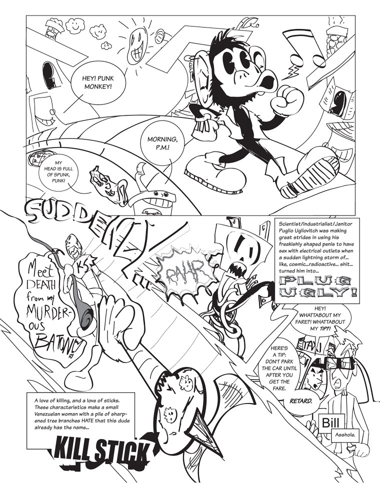 Punk Monkey in Deadly Wednesday pg. 1