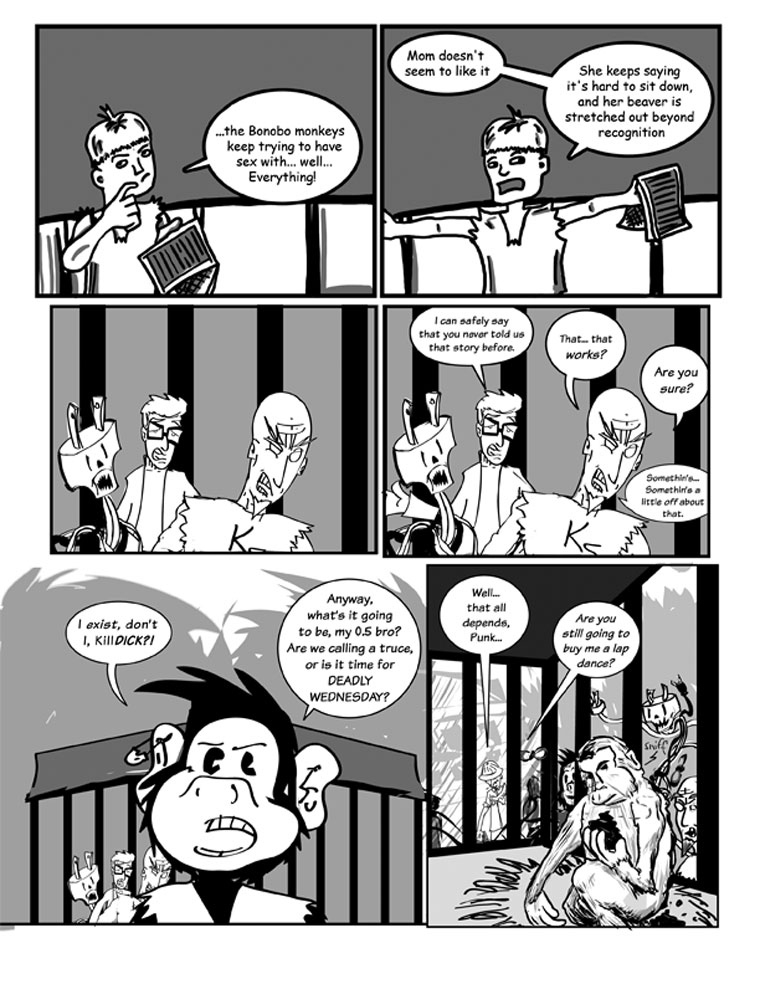 Punk Monkey in Deadly Wednesday pg. 12