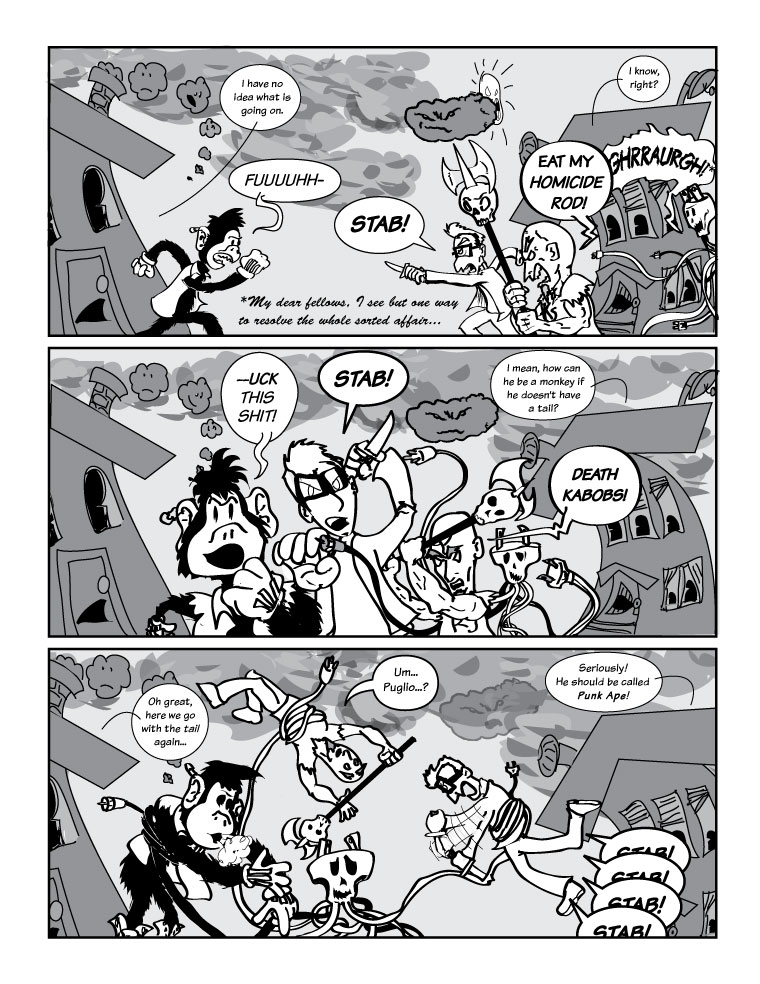 Punk Monkey in Deadly Wednesday pg. 15