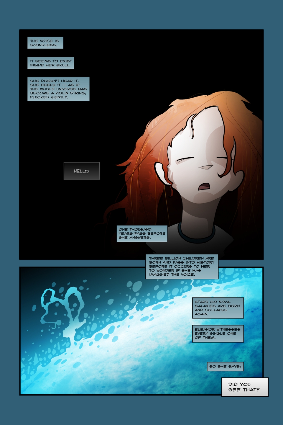 Page 10: Birth of the universe.