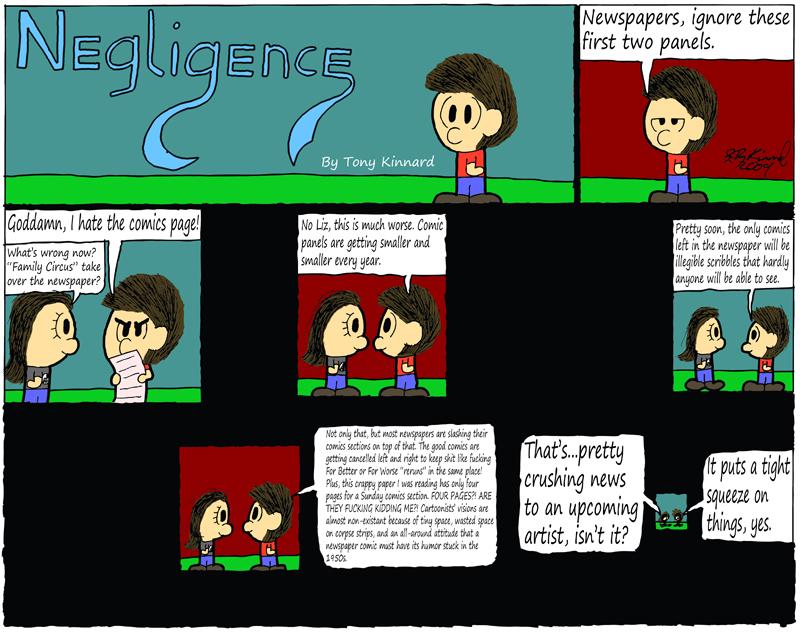 Negligence #258: Special Full Color Filler Strip