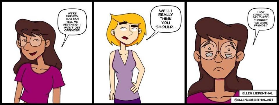 When I claim I'm fine with constructive criticism...