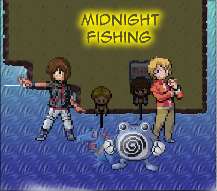 Midnight fishing