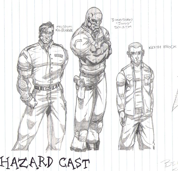 Evil Dawn's Big Dead Picture Book - Original Main Character Sketches 1