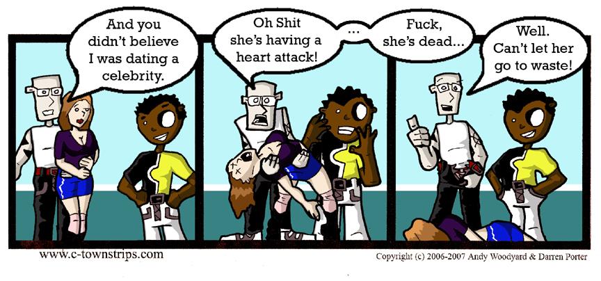 David fucks a dead celebrity (Part 1)